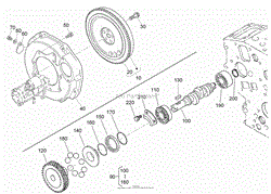 FLYWHEEL AND FUEL CAMSHAFT ASSEMBLY