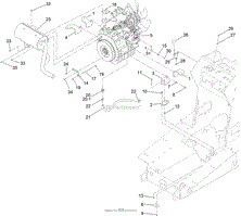 ENGINE MOUNT AND MUFFLER ASSEMBLY