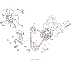 ALTERNATOR AND PULLEY ASSEMBLY