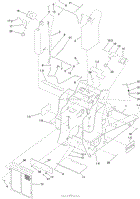 FRAME, FUEL TANK AND COVER ASSEMBLY