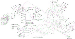 HYDRAULIC TANK AND TRACK SHAFT ASSEMBLY