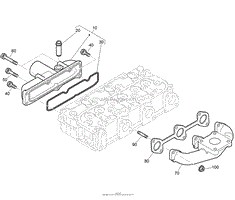 INLET AND EXHAUST MANIFOLD ASSEMBLY