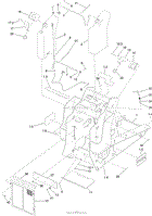 FRAME, FUEL TANK AND COVER ASSEMBLY