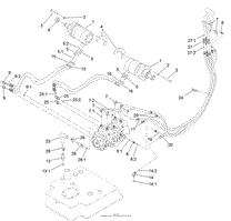 HYDRAULIC MOTOR AND HOSE ASSEMBLY