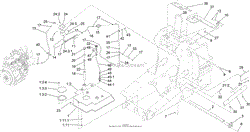 HYDRAULIC TANK AND TRACK SHAFT ASSEMBLY