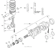 PISTON AND CRANKSHAFT ASSEMBLY