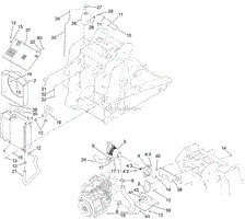 RADIATOR AND AIR CLEANER ASSEMBLY