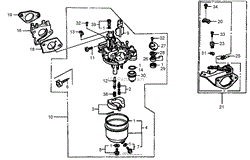 CARBURETOR ASSEMBLY HONDA GX390K1QNE2