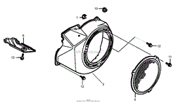 FAN COVER ASSEMBLY HONDA GX390K1QNE2