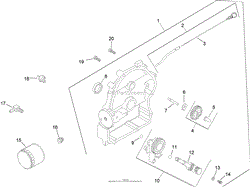 OIL PAN AND LUBRICATION ASSEMBLY KOHLER CH20S 64725