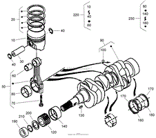 PISTON AND CRANKSHAFT ASSEMBLY