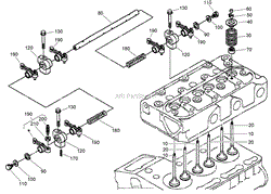 VALVE AND ROCKER ARM ASSEMBLY