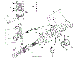 PISTON AND CRANKSHAFT ASSEMBLY