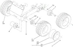 WHEEL AND MOTOR ASSEMBLY