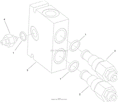 COUNTERBALANCE VALVE ASSEMBLY NO. 99-3040