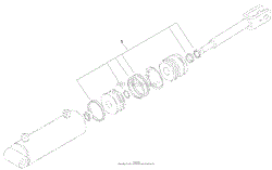 HYDRAULIC CYLINDER ASSEMBLY NO. 105-8370