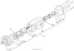 HYDRAULIC GEAR PUMP ASSEMBLY NO. 106-7650