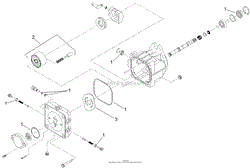 HYDRAULIC PUMP ASSEMBLY NO. 106-5705 AND 106-5706