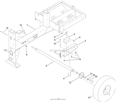 FRAME AND AXLE ASSEMBLY