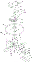 36 INCH ROTATING RING, BLADE AND GEARBOX ASSEMBLY