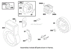 ENGINE BRIGGS &amp; STRATTON MODEL 135202-0142-03(9)