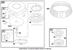 ENGINE BRIGGS &amp; STRATTON MODEL 192402-0645-A2 (MODEL 60061 ON(3)