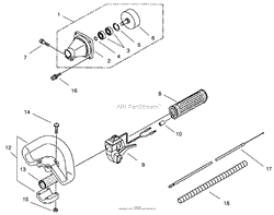 HANDLE AND CLUTCH ASSEMBLY