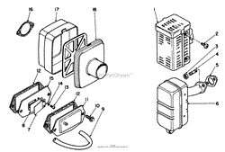 AIR CLEANER &amp; MUFFLER ASSEMBLY