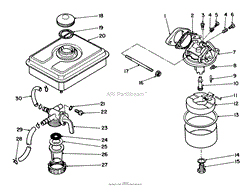 FUEL TANK &amp; CARBURETOR ASSEMBLY