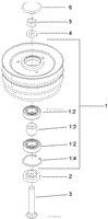 REAR PULLEY SERVICE KIT NO. 114-0206