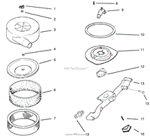 AIR INTAKE/FILTRATION(CH20QS PS64556 KOHLER)