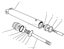 HYDRAULIC LIFT CYLINDER NO. 54-0150