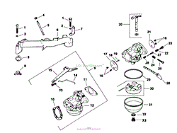 CARBURETOR-ENGINE KOHLER MODEL NO. M18QS-24657