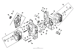 CRANKCASE-ENGINE KOHLER MODEL NO. M18QS-24657