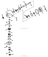 GEAR BOX ASSEMBLY MODEL NO. 1100-010 (FOR CUTTING UNITS MODEL NO. 30753, 30768 &amp; 30747)