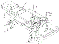 FRAME &amp; FRONT WHEEL FORK ASSEMBLY