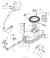 GEARCASE &amp; IGNITION ASSEMBLY