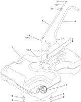 FUEL TANK AND HOSE ASSEMBLY