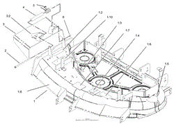 DECK AND DEFLECTOR ASSEMBLY NO. 106-5884