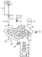 OIL PAN AND LUBRICATION ASSEMBLY KOHLER CV493S-27529