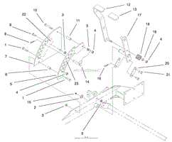 HEIGHT OF CUT HANDLE AND PLATES ASSEMBLY