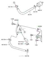 FUEL TANK/FUEL VALVE ASSEMBLY KAWASAKI FH601V-DS06