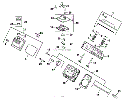 HEAD/VALVE/BREATHER (KOHLER CH20S PS64644)