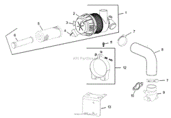 AIR INTAKE/FILTRATION ASSEMBLY KOHLER CV493S-27529