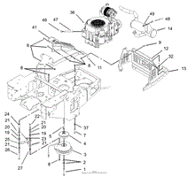 ENGINE AND CLUTCH ASSEMBLY