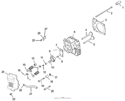 HEAD/VALVE/BREATHER ASSEMBLY KOHLER CV493S-27529