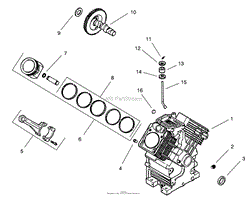 GROUP 2-CRANKCASE (CH25S 68606 KOHLER)