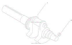 GROUP 1-CRANKSHAFT (CH25S 68606 KOHLER)