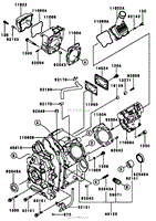 CYLINDER/CRANKCASE-KAWASAKI FD661D S03