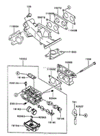 CARBURETOR ASSEMBLY KAWASAKI FD750D-AS03